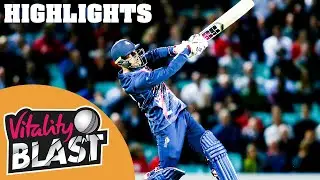 Surrey v Kent | Mohammad Nabi Hits INCREDIBLE 43 off 12! | Vitality Blast 2019 - Highlights