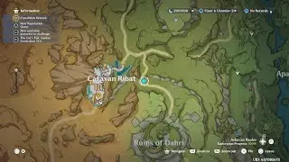 Genshin Impact Caravan Ribat Collect Dendro Particles Chest Challenge
