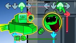FNF Geometry Dash 1.0 vs Geometry Dash 2.3 Sings Ejected I Fire In The Hole FNF Mods