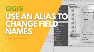 Change column (field) names quickly using an 'alias' in QGIS