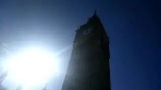 Big Ben strikes three times (3:00 PM)