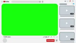 YouTube Home Page Green Screen 
