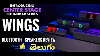 wings Bluetooth soundbar speakers review Telugu|#portable #soundbar#hometheater#unboxing#.#wings