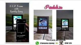 LED frame with Spotify Music | Printoli.in