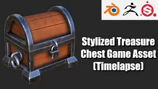 Stylized Treasure Chest Game Asset - Blender 2.8, Zbrush, Substance Painter