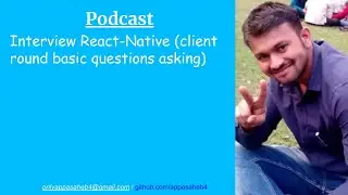Interview React-Native (client round basic question)