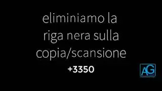 la riga nera sulla copia o scansione sulla ineo +3350