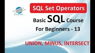SQL set operations - SQL set operators tutorial - Set operators in Oracle