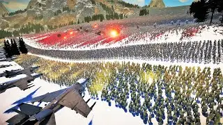 PREDATORS & HUMANS with Fighters Jets Vs 4,000,000 Alien Queen & Her Army - UEBS 2