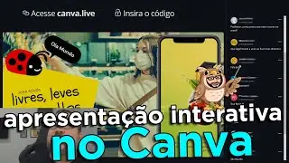 How to create an interactive presentation using Canva