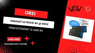 Orei 4K 60Hz HDMI over HDbaseT Extender Unboxing