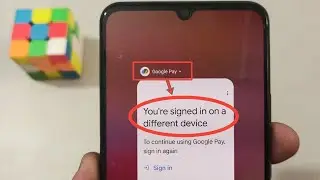 You're signed in on a different account | Google pay ?