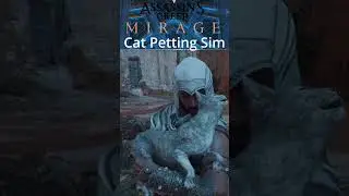 Assassins Creed Mirage - Cat Petting Simulator #shorts