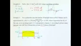 6.6 Trigonometric Equations