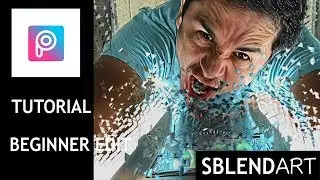 Picsart photo editor dispersion effect tutorial - super easy dispersion effect photo editing