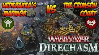 Underworlds Direchasm Battle Report - Hedkrakka's Madmob vs The Crimson Court 4K!