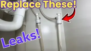Replacing Water Shut Off Valves For Bathroom Sinks | These Leaked And Ruined My House!!