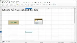 Add a Button to Run Macro in LibreOffice Calc