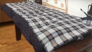 Дачный матрас или  Как старый пуховик, платье и юбки пошли в дело