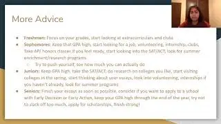 Some general college application advice.