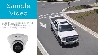 Alibi 4K 8.0 Megapixel HD-TVI 200' IR WDR Ultra-Low Light Turret Security Camera