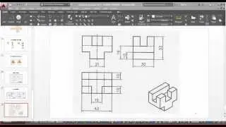 AutoCAD 2015 İzdüşüm ve Görünüşler Dersi 3 / Görünüş Çıkarma