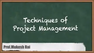 Techniques of Project Management - Project Planning and Network Analysis - GATE