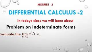 Evaluate ||  lim_(𝒙→𝟏)⁡(𝒙^(𝟏⁄(𝟏−𝒙)) )||  Differential Calculus || 