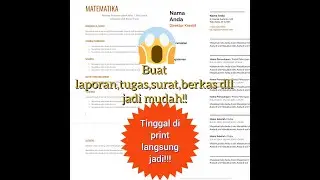 cara membuat surat surat atau berkas di documen