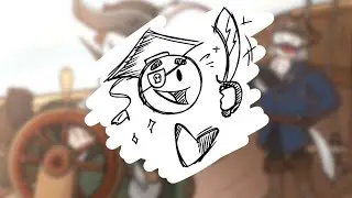 رسم مسرّع: ألمانيا و النمسا كقراصنة🏴‍☠️✨️|| speedpaint
