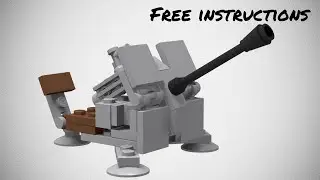 LEGO Flak 38 MOC Free Instructions