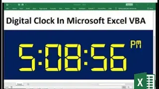 How to Make Clock in Excel | Digital Clock in Excel | Real Time clock in Excel