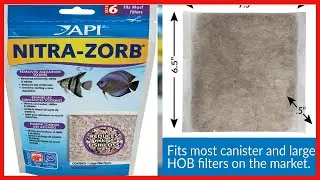 API ZORB Filtration media, Variety of aquarium filtration pouches, Fit most canister filters, Clean