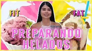 ¡ PREPARO DOS HELADOS ! FIT & FAT🍦🍨🤤 | unboxing Ninja creami 🤩