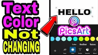 How To Fix Text Color Not Changing On Picsart | Solve Text Color Problem On Picsart