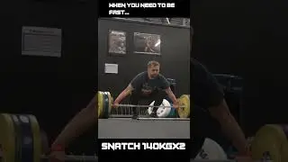 The CLEANEST, MEANEST 140kg Snatch double you'll ever see! 