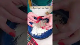 Dip cookie cutters in flour to create crisp edges & prevent tearing! 