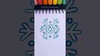 Dibujo Fácil ❄️ Copo de Nieve 