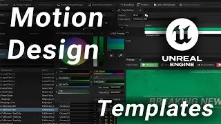 Motion Design Packs for News & Livestreams! 🎯Easy Broadcast Graphics in Unreal Engine