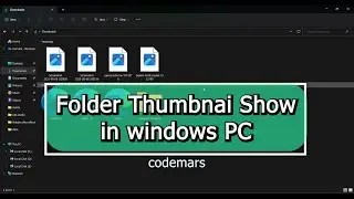 Image and Video folder Thumbnails Show | codemars | windows