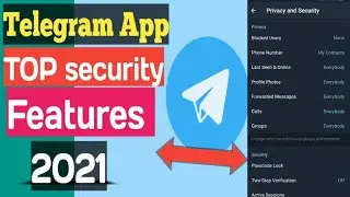 Telegram App Best Security Features || Telegram Best Security Setting || 