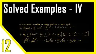 Solved Examples | Energy & Power of DTS | Digital Signal Processing