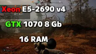 Xeon E5-2690 v4 + GTX 1070 - тест в S.T.A.L.K.E.R. 2 Heart of Chornobyl | 1440p, 4K