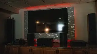 Building a floating TV wall mount with LEDs - Part 2
