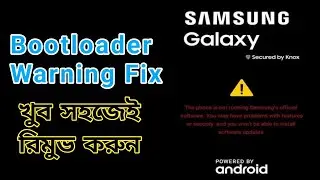 Samsung All MtK Hide Bootloader Unlock Warning logo fix , Bootloader Unlocked Warning fix