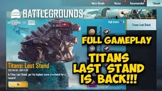 Pubg Mobile Titans Last Stand Gameplay 28 September | FREESTATION 100