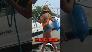 Easy Day with This Mate on the Lines at the Miami Boat Ramp 🛥️👌 #BoatSnaps