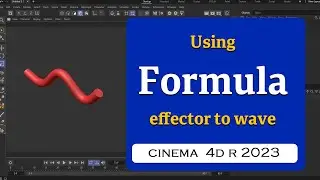 Using Formula effector to make wavy geometry in Cinema 4D 2023  