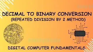 Decimal to binary conversion - repeated division by 2 method