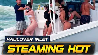 HUGE FAIL !! CAPTAIN ALMOST SINKS HIS RICH BOAT AT HAULOVER INLET | BOAT ZONE